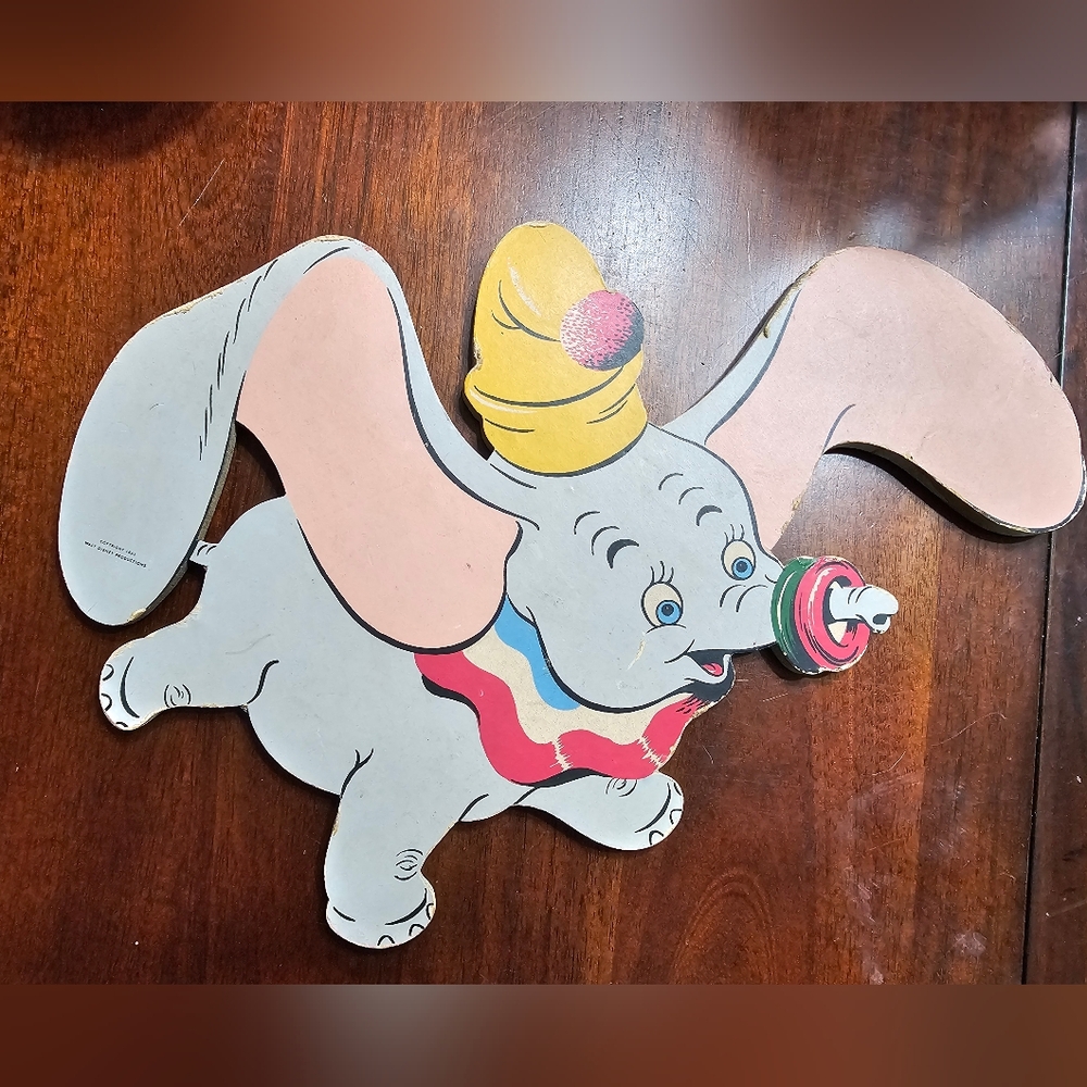 Dumbo Flying Elephant Wall Hanging Circa 1951